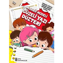Modeli A4 Güzel Yazı Defteri - Türkiye Yüzyılı Maarif Modeli Müfredatına Uygun Okuma Yazma ve Çizgi Çalışması Defteri