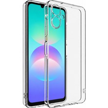 Kzy Samsung Galaxy  A08 ile Uyumlu Kapak Kamera Korumalı Süper Silikon Şeffaf Kılıf