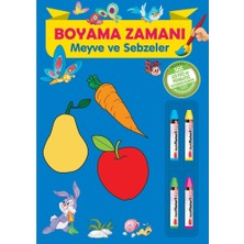 Parıltı Yayınları Boyama Zamanı: Meyve ve Sebzeler