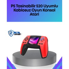 Poyraz Market Tv Bağlantılı 520 Oyunlu P5 Retro Gamepad Konsol