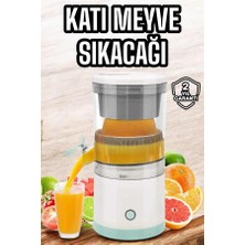 Poyraz Market Taşınabilir Kablosuz Taşınabilir Şarjlı Narenciye Sıkacağı Portakal Meyve Sıkacağı Çift Bıçaklı