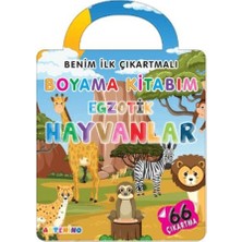 Artenino Benim Ilk Çıkartmalı Boyama Kitabım - Egzotik Hayvanlar