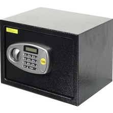 Herovia LCD Ekranlı Orta Boy Kasa Y-MS0000NFP - Standart Güvenlik -Master Şifre - 2 Adet 6 Şifeli Anahtar - 25 x 35 x 25 cm - Siyah