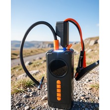 Poyraz Market Araç Kompresörü 10000MAH Şarjlı Dijital Lastik Şişirme Pompası UCZZVM726-3
