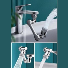 Ahes Derece Dönebilen 2 Modlu Mutfak Musluk Başlığı Banyo Musluk Ucu Evrensel Fonksiyon