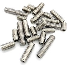 Civata M6X6 mm 20 Adet Vidalı Pim Paslanmaz Çelik Inox Dın 916 A2 Kalite Konik Uçlu Içten Altıgen Vida