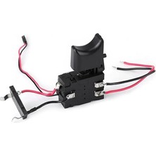 Herovia – Düz Matkap Anahtarı, Matkap Sürücü Tetik Hız Anahtarı, Kablosuz Hız Kontrolü Kontrol Anahtar, 12 V, Küçük Işık,