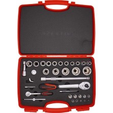Herovia 1/4"-1/2" Lokma Ahahtar Takımı 35 Prç.
