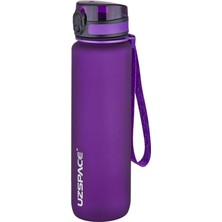 Herovia Büyük Boy 28 cm 1000 ml 1 Litre Tritan Su Matarası 14 Renk Fiftyfifty Softtouch Mor