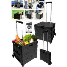 Herovia Yükseklik Ayarlı Market Taşıma Arabası