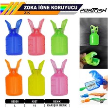 Kalamar Zokası ve Suni Yem Iğne Koruma Kapağı 10 Lu - L