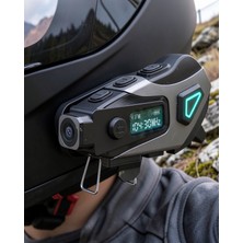 Freedom Storee Kask Içine Yerleştirilen Bluetooth Kulaklık Kamera ve Fenerli Su Geçirmez Model