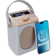 Majority Majorıty Little Shelford Taşınabilir Radyo - Bluetooth Bağlantısı - Fm + Dab+Dab Radyo - Erteleme Fonksiyonlu Çift Alarm - 20 Ön Ayarlı Istasyon