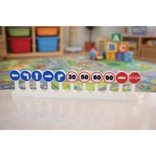 M&D Design Eğitici Figür Oyuncak Trafik Levhaları Seti – Çocuklar Için Mini Yol Işaretleri 11'li