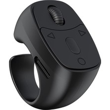 Forzacase Mouse Tasarım Bluetooth Uzaktan Yüzük Kumanda Sayfa Çevirici Video Selfie Kumandası FC1160 (Siyah)