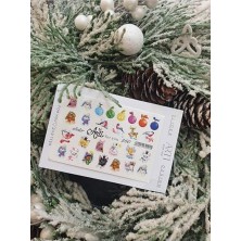 Ceylan Adam Arti 260 Yılbaşı Tırnak Stickerı