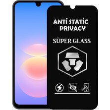 Caseart Samsung Galaxy A18 ile Uyumlu Tam Kaplayan Anti Statik Hayalet Süper Cam Ekran Koruyucu