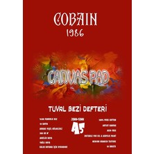 1986 Tuval Bezli Resim Defteri - Akrilik, Yağlıboya & Guaj Uyumlu 300GR (A5)