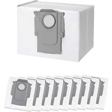 Ceylan Adam Roborock Için 10 Adet Toz Torbası Roborock S8+; S8 Pro Ultra; S7 Maxv Ultra; S7 Pro Ultra; Q7+; Q7 Max+; Q8 Max+; Q5 Pro+ Için Yedek Torbalar Aksesuar Takımı