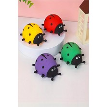 1 Adet Oyuncak Uğur Böceği Squishy Yumuşak Stres Giderici Oyun