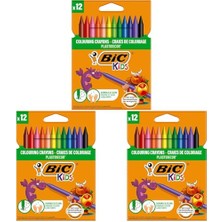 Ceylan Adam Plastidecor Elleri Kirletmeyen Pastel Boya, 12'li Kutu, Elleri Boyamaz, 30 Aydan Büyük Çocuklar Için Ideal 3'lü Set