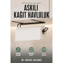 Ceylan Adam Siyah Metal Askılı Kağıt Havluluk, Dolap Içi Kağıt Havluluk ve Kağıt Havlu Askısı MT131S