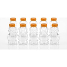 Home 10 Adet 250 ml Ayıcık Şeklinde Pet Şişe Bpa Içermez Ayıcıklı Şişe Meyve Suyu ve Su Şişesi Okul Kreş Piknik ve Günlük Kullanım Için