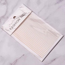 Ceylan Adam Rose Gold Şerit Tırnak Sticker, Şerit Tırnak Etiketi Nail Art