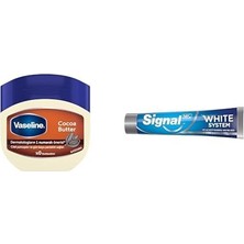 Ceylan Adam Nemlendirici Jel Krem Cocoa Butter, 100 ml ve Signal White System Diş Macunu Original 2 Haftada Daha Beyaz Dişler 75 ml