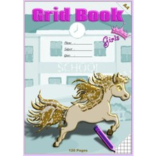 Ceylan Adam Grid Book A4: Mathematics; Ages 10 And Up, Girly Illustrated Featured Interior, Stationary For School Kids, School Book, Back To School, Woman, Gift For My Daughter