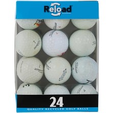 Ceylan Adam Geri Dönüşümlü Golf Toplarını Yeniden Yükle (24'lü Paket) Golf Topları