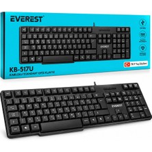La Boom Kablolu Standart Ofis Klavye Siyah Q Klavye KB-517U BX40