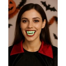 Ceylan Adam Fosforlu Vampir Dişi Halloween Parti Kostüm Aksesuarı