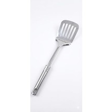 Ceylan Adam Paslanmaz Çelik Delikli Mutfak Spatulası, Ergonomik Saplı Çevirme ve Fırın Tepsisi Servis Spatulası