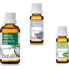 Ceylan Adam 50 ml Hindistan Cevizi Yağı, 20 ml Lavanta Yağı ve 20 ml Jojoba Yağı Seti, ACDGMS46