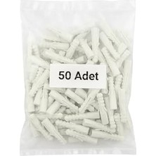 Ceylan Adam Plastik Dübel Seti, Duvar, Beton, Tuğla, Alçıpan Uyumlu, Genleşen Esnek Yapı, Kolay Vida Montajı, Tırnaklı Tip, Güçlü Tutunma Sağlayan, Darbelere Dayanıklı (10 Mm, Adet, 50)