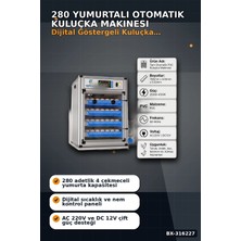 La Boom Kuluçka Makinesi 280 Yumurta Kapasiteli 4 Çekmeceli Otomatik Çevirmeli Çift Voltajlı BX-316227