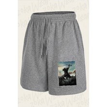 Zoka Wear Dawn Of The Planet Of The Apes - Maymunlar Cehennemi Safak Vakti Baskılı Şort Unisex