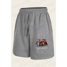 Zoka Wear Friends Dizi Tisort Zokaw Baskılı Şort Unisex