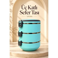Milas Toptan Sızdırmaz Yemek Taşıma Kabı Ayrılabilir Üç Katlı Sefer Tası