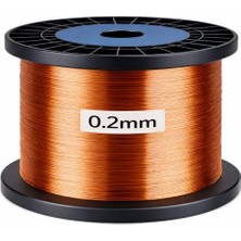 Ceylan Adam Emayeli Bakır Tel; 0.2 mm (Awg 32), 300M, C Sınıfı 200 Derece Termal Dayanım, Iec Standartlarına Uygun, Bakır (Kırmızı-Turuncu)