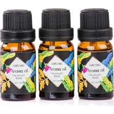 Ceylan Adam Mukko Home 3'lü Esansiyel Uçucu Yağ 3X10 ml Rose Gül Kokulu Buhurdanlık Yağı Set, Banyo ve Oda Kokusu, Difüzör
