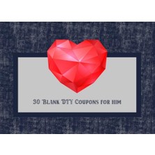 Ceylan Adam Independently Published To Show Appreciation For Gifts Birthdays Anniversary Christmas Anytime x Inches 30 8.25 6 Navy Blue With Heart Blank Dıy Coupon Book For Him