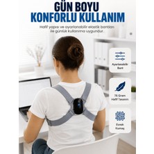 Milas Toptan Şarjlı Akıllı Dik Duruş Destek Aparatı Ayarlanabilir Omuz Bandı