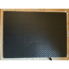 Ude Desing 3D 3D Baskılı Çok Amaçlı Beyaz Organizatör Pano Pegboard 48X48CM