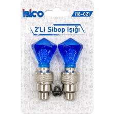 Milas Toptan 2pcs Mavi Elmas Kesim Prizma Model Sibop Işık Pilli Bisiklet - Motor - Araç Hareket Sensörlü İ18-021