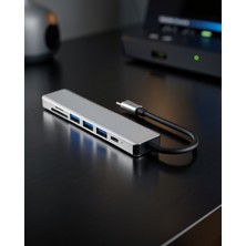 Negok 8 Portlu Type-C Hub Sd Tf USB Ethernet Uuczzzzmacbookçeviriciiiiiii1