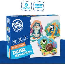 Circle Toys My Best Puzzle 42 Parça Eğitici Ocean Animals 1+ Yaş İçin Zeka Geliştirici Oyun
