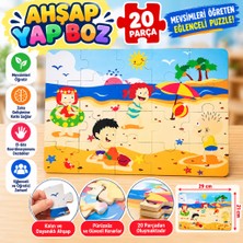 Milas Toptan CS-1282 Yaz Ahşap Yer Puzzle
