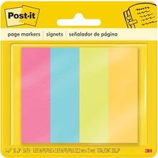 Ceylan Adam Page Marker, Farkl Renkler, 2,5 x 7,6 Cm, 50 Yaprak/pad, 4 Ped/pack (671 4 Au)